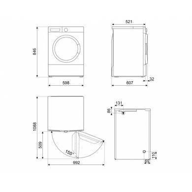 Сушильна машина Smeg DNP83SLIN