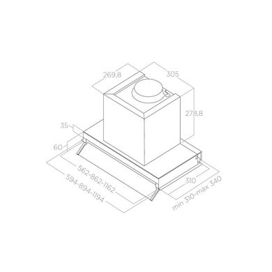Вытяжка Elica BOX IN IX/A/60