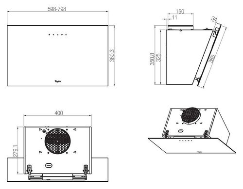 Вытяжка Whirlpool AKR039GBL