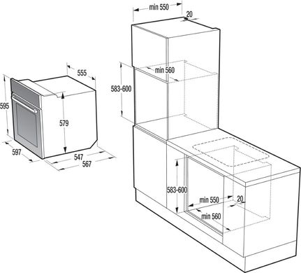 Встраиваемая духовка Gorenje BO737E24X