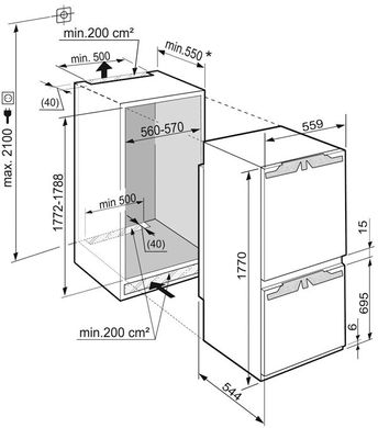 Холодильник встраиваемый Liebherr ICU 3324 Comfort