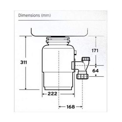 Измельчитель пищевых отходов In-Sink-Erator Evolution 150