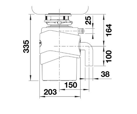 Измельчитель пищевых отходов Blanco FWD MAX 526648